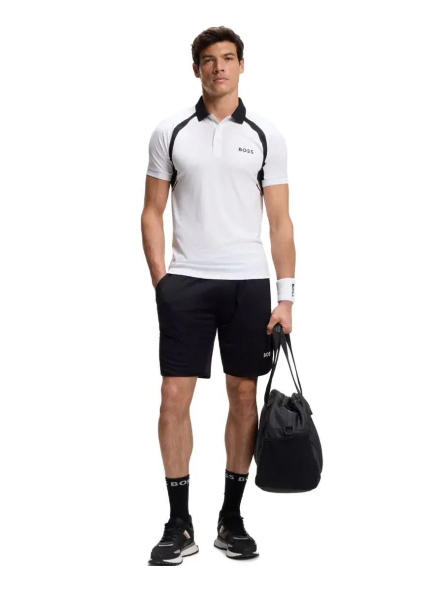 Поло с коротким рукавом, slim fit Hugo Boss — изображение 4 из 5, белый