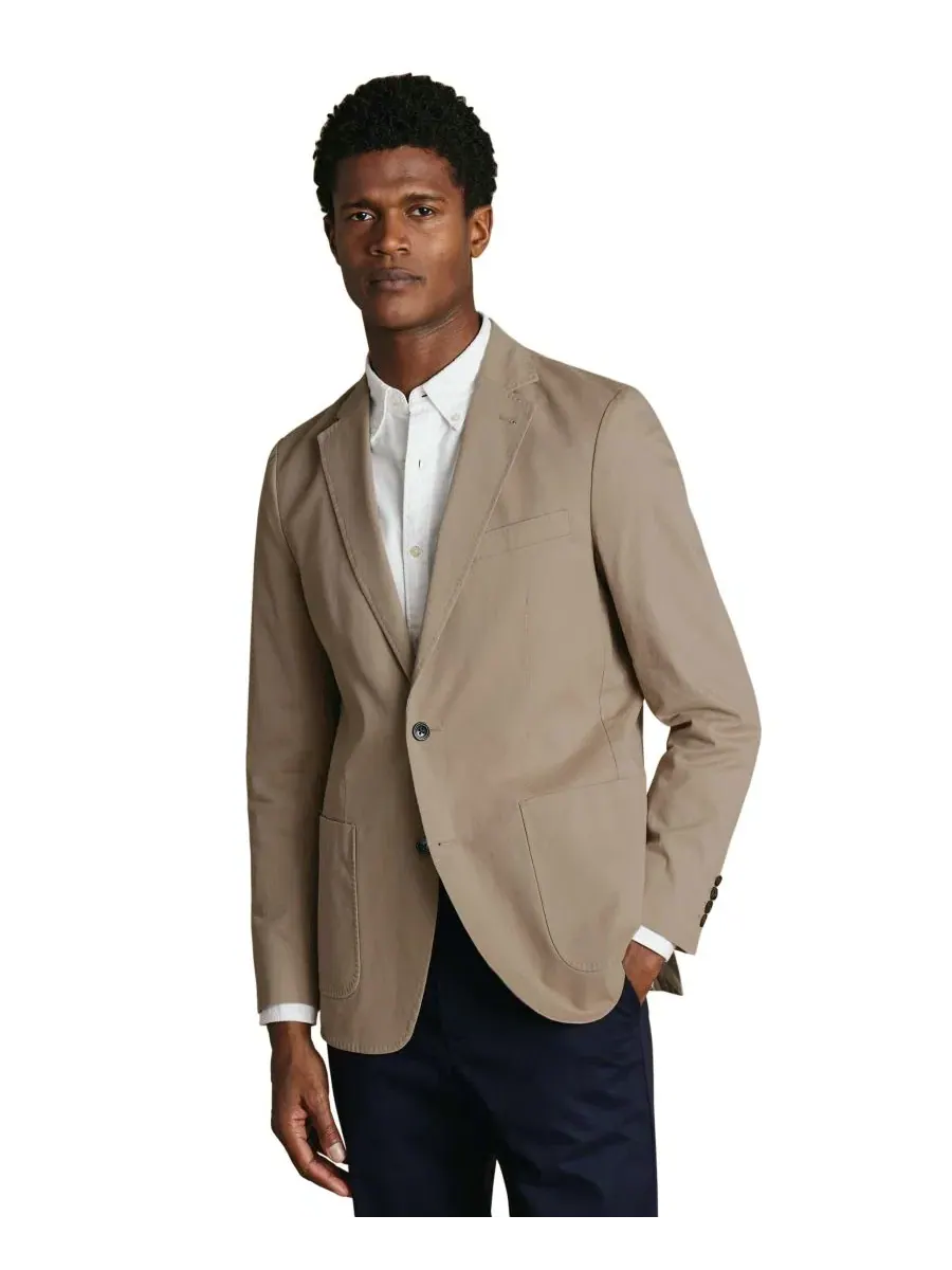 Мужской пиджак с принтом в горошек на подкладке, slim fit Charles Tyrwhitt