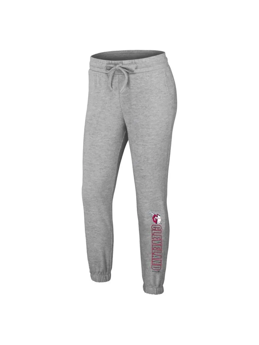 Женский трикотажный комплект для отдыха с графикой Cleveland Guardians WEAR by Erin Andrews — изображение 3 из 4, серый
