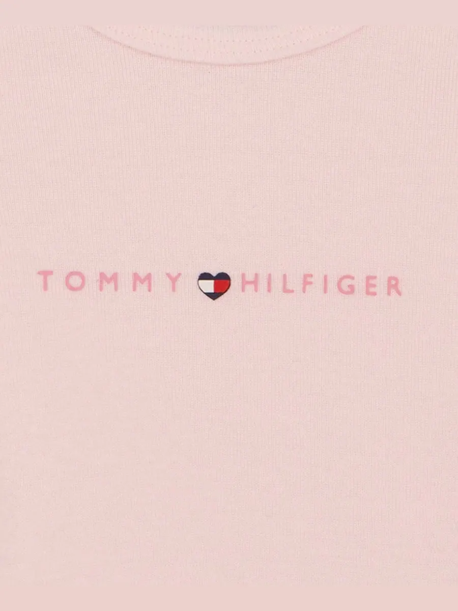 Комплект боди с коротким рукавом Tommy Hilfiger — изображение 2 из 8, розовый