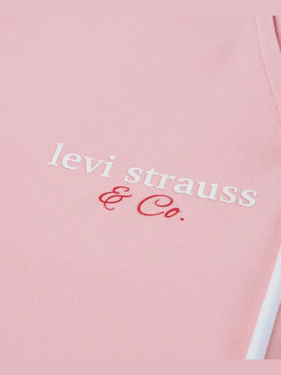Детские брюки-клеш с принтом Varsity Levi's — изображение 4 из 4, розовый