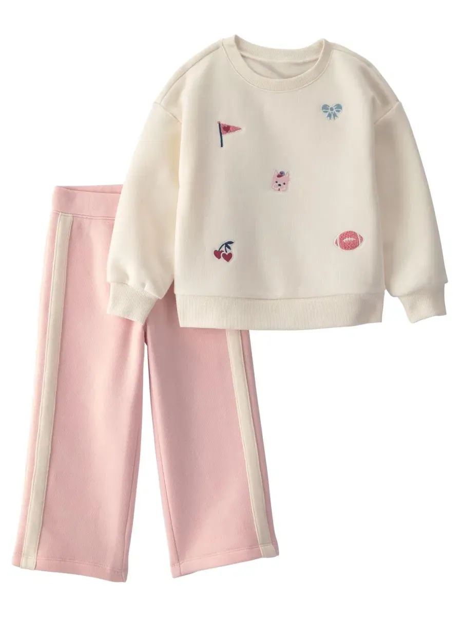 Комплект из свитшота и брюк Varsity Fleece с бантом Carter's
