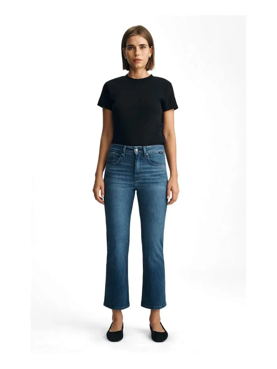 Джинсы-клеш с заниженной талией Anika Mavi Jeans — изображение 2 из 5, темный синий