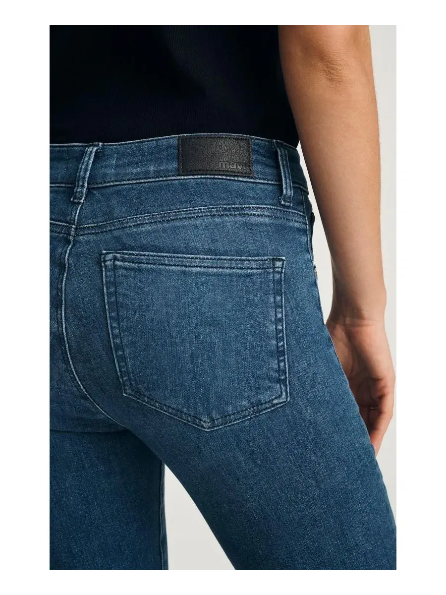 Джинсы-клеш с заниженной талией Anika Mavi Jeans — изображение 5 из 5, темный синий