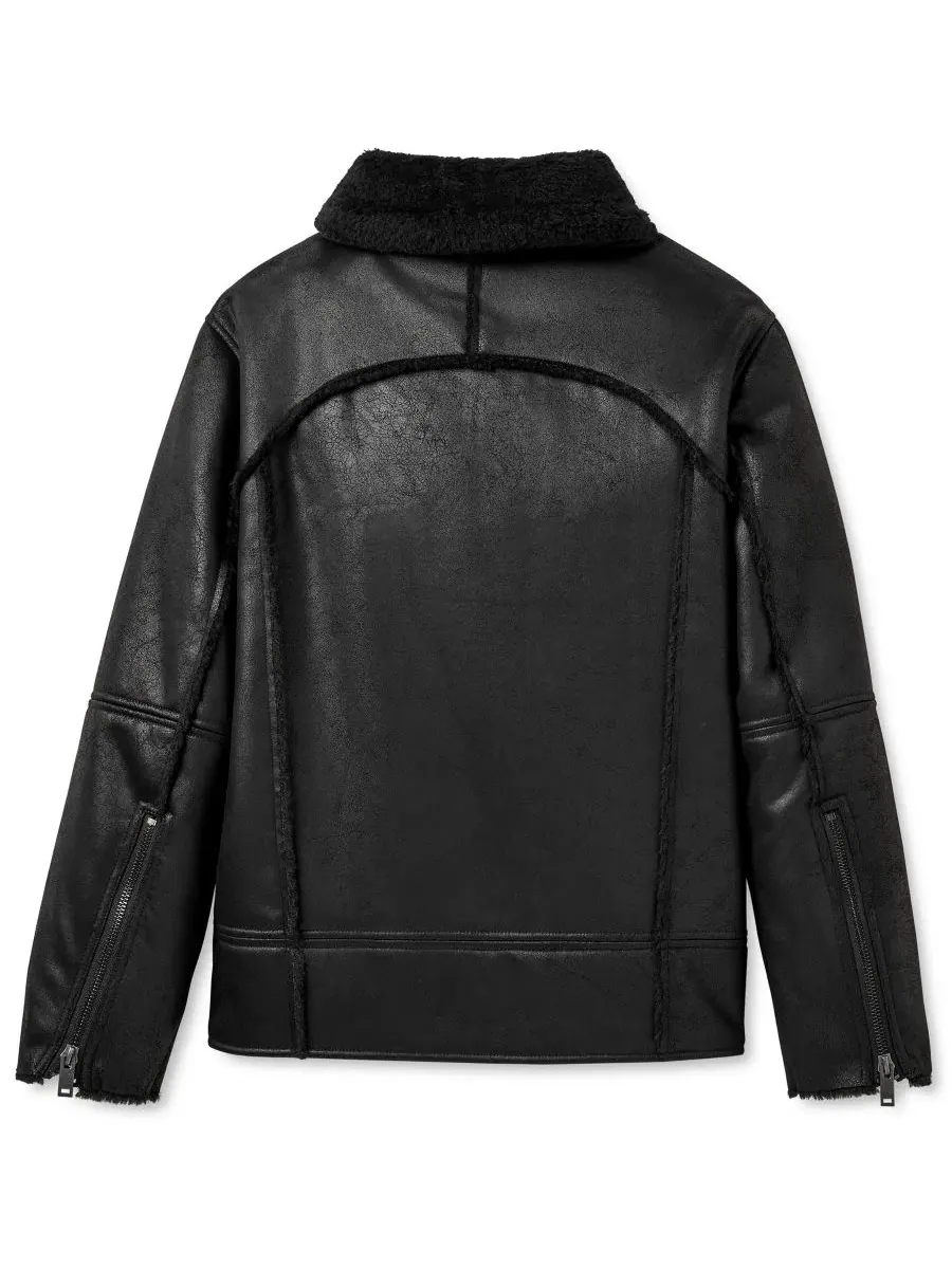 Куртка мужская на флисе с воротником-стойкой Thayden Luxefluff UGG — изображение 5 из 7, черный