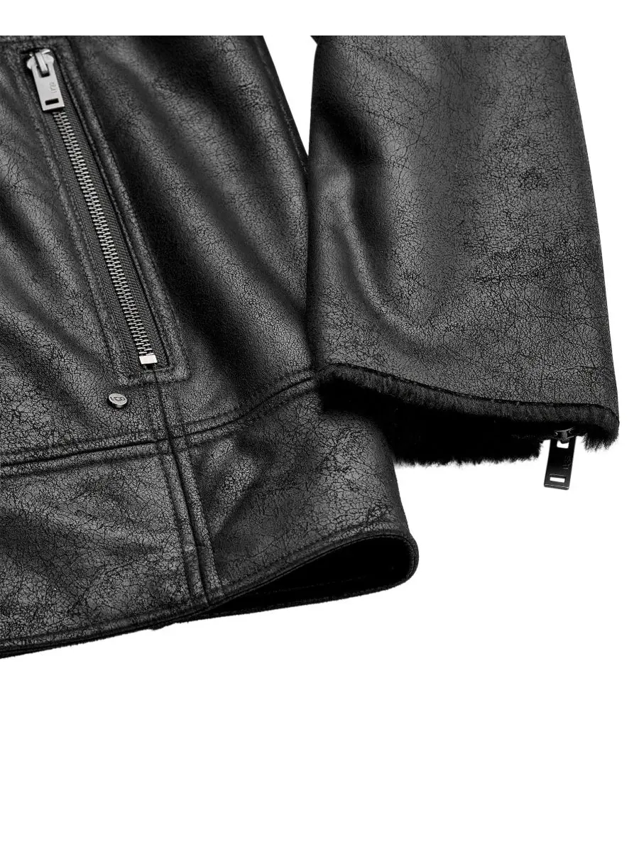 Куртка мужская на флисе с воротником-стойкой Thayden Luxefluff UGG — изображение 7 из 7, черный
