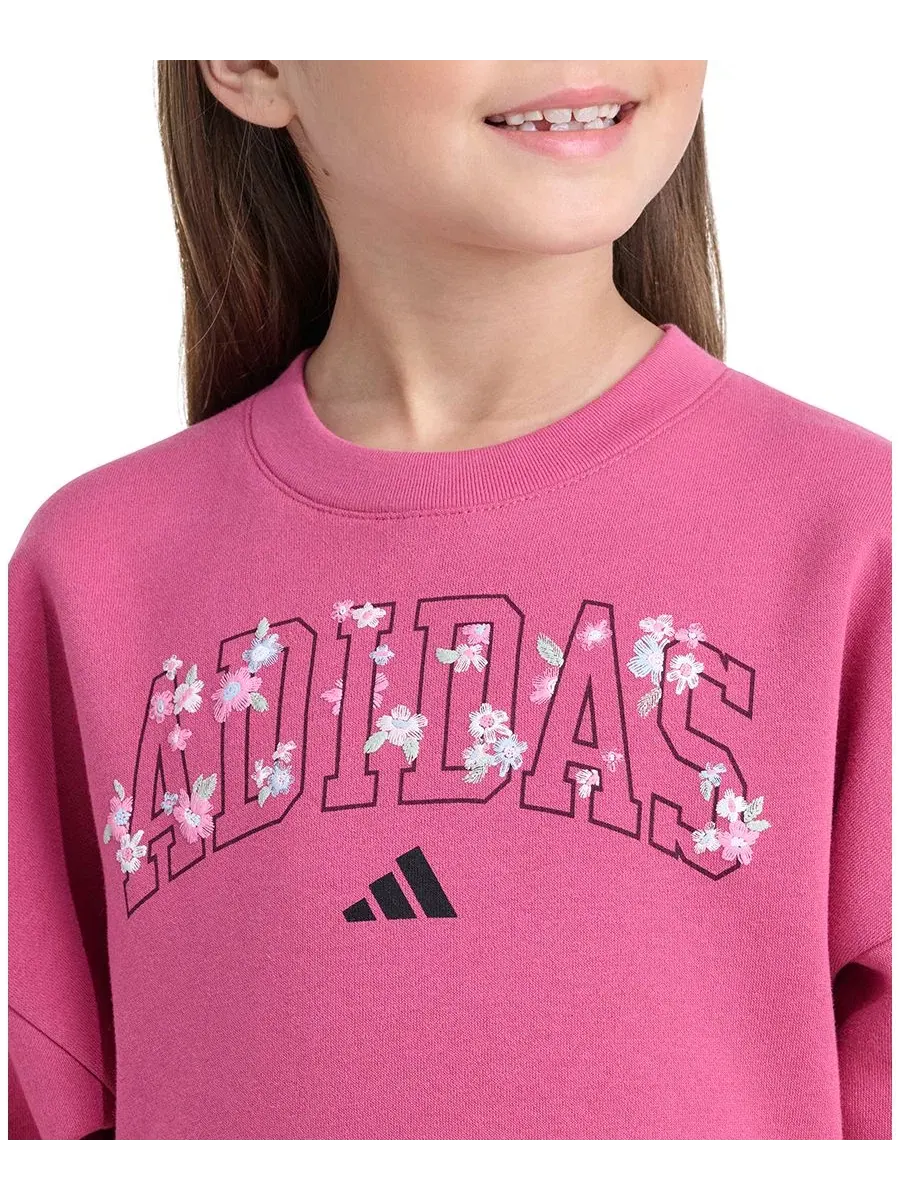 Комплект из свитшота и брюк с длинным рукавом adidas — изображение 2 из 4, черный