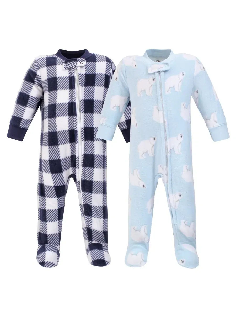Комплект из 2 хлопковых боди-комбинезонов Hudson Baby