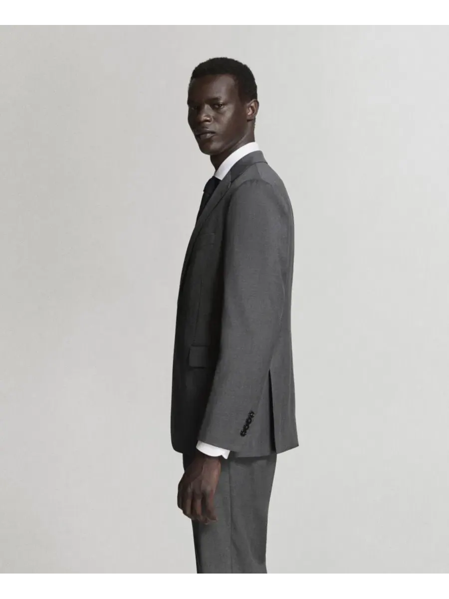 Пиджак мужской slim fit Milan MANGO — изображение 4 из 7, серый