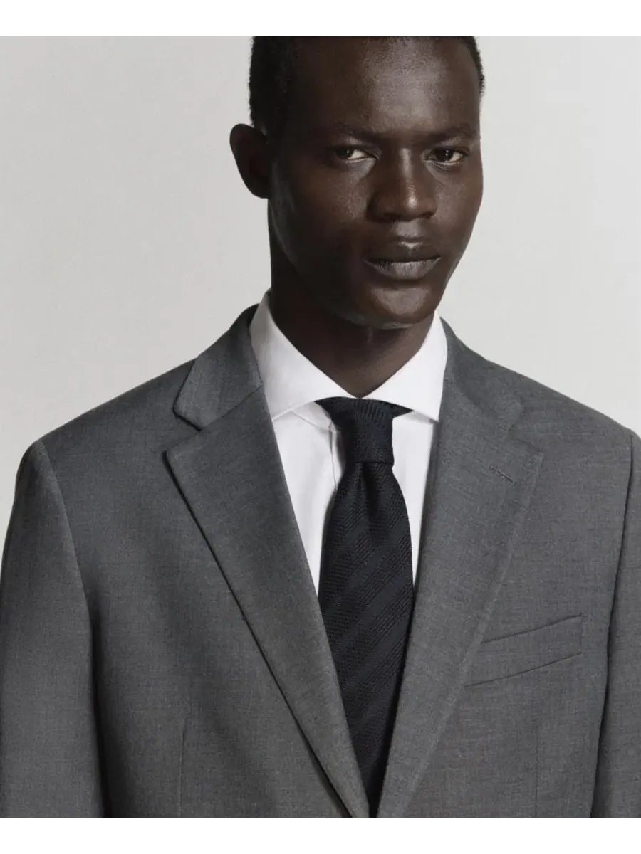 Пиджак мужской slim fit Milan MANGO — изображение 5 из 7, серый
