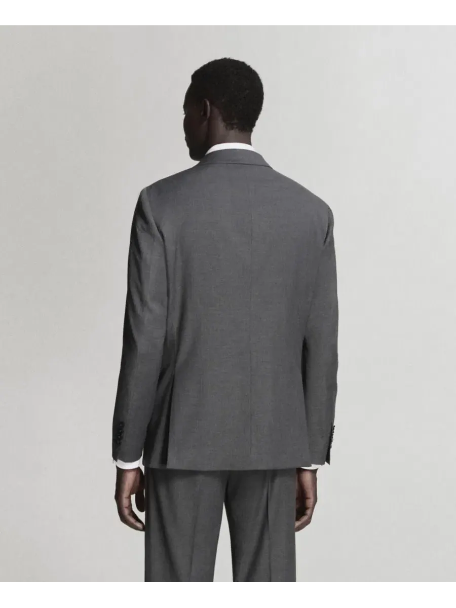 Пиджак мужской slim fit Milan MANGO — изображение 6 из 7, серый