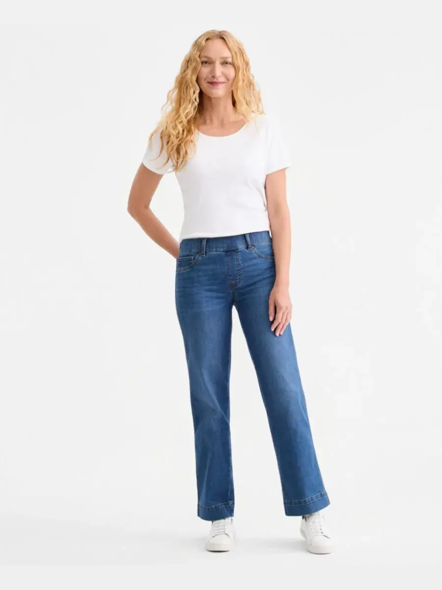 Женские джинсы с широкими штанинами, без застежки Style & Co, Summit Wash