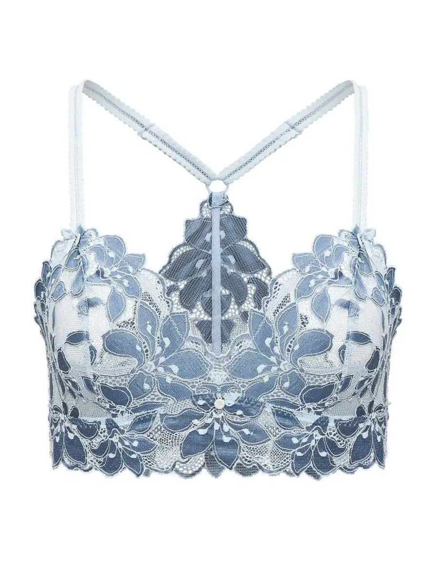 Женский бюстгальтер-бралетт с кружевом Harmonie Adore Me — изображение 3 из 4, синий
