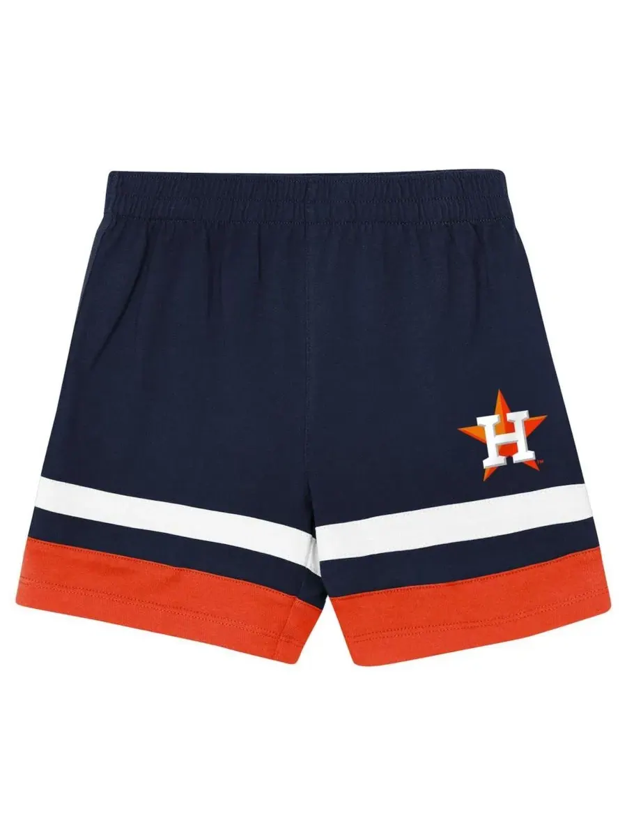 Детский комплект футболки и шорт с принтом Houston Astros Outerstuff — изображение 4 из 5, темно-синий