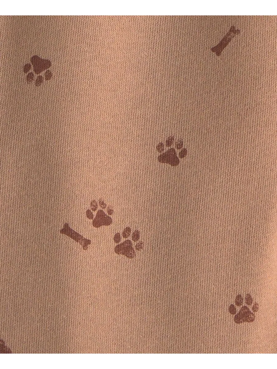 Комплект из свитшота и брюк с принтом My Best Buddy Dog Carter's — изображение 5 из 6, кремовый/коричневый