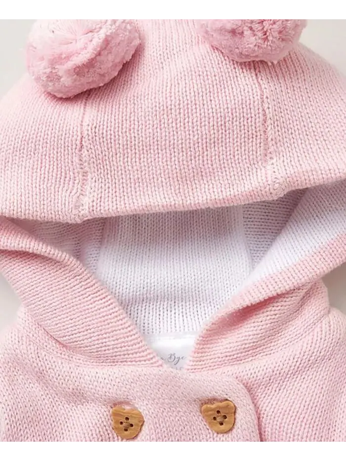Вязаный комплект из 2 предметов: кофточка и штаны для девочек Rock-A-Bye Baby Boutique — изображение 4 из 6, розовый