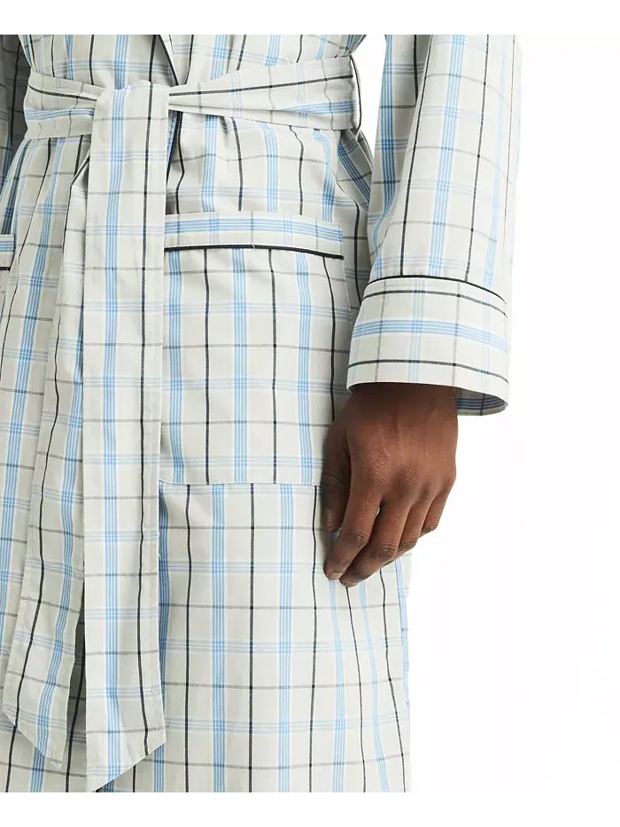 Мужской клетчатый халат Crafted Plaid Nautica — изображение 3 из 4, высокий дом