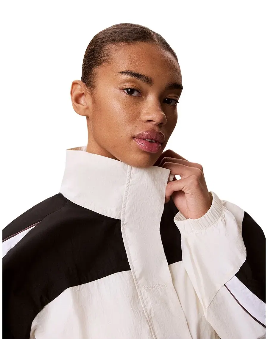 Женская спортивная куртка Icon Sport Track Jacket Calvin Klein Performance — изображение 4 из 6, черный/белый/белый