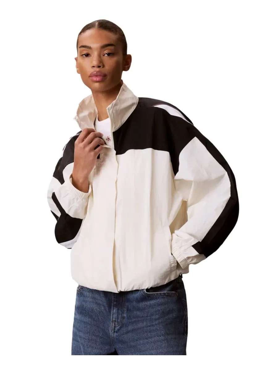 Женская спортивная куртка Icon Sport Track Jacket Calvin Klein Performance — изображение 6 из 6, черный/белый/белый