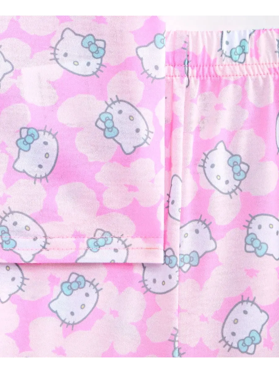 Комплект пижамы Hello Kitty, с коротким рукавом — изображение 3 из 3, розовый