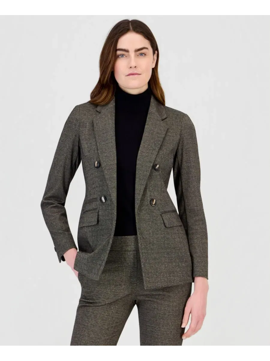 Блейзер женский с лацканами и тройными карманами Anne Klein