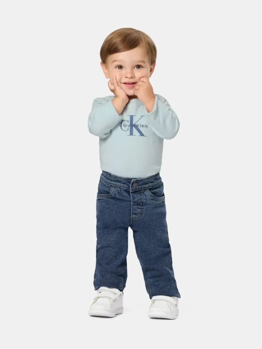 Комплект из боди с длинным рукавом и брюк Calvin Klein
