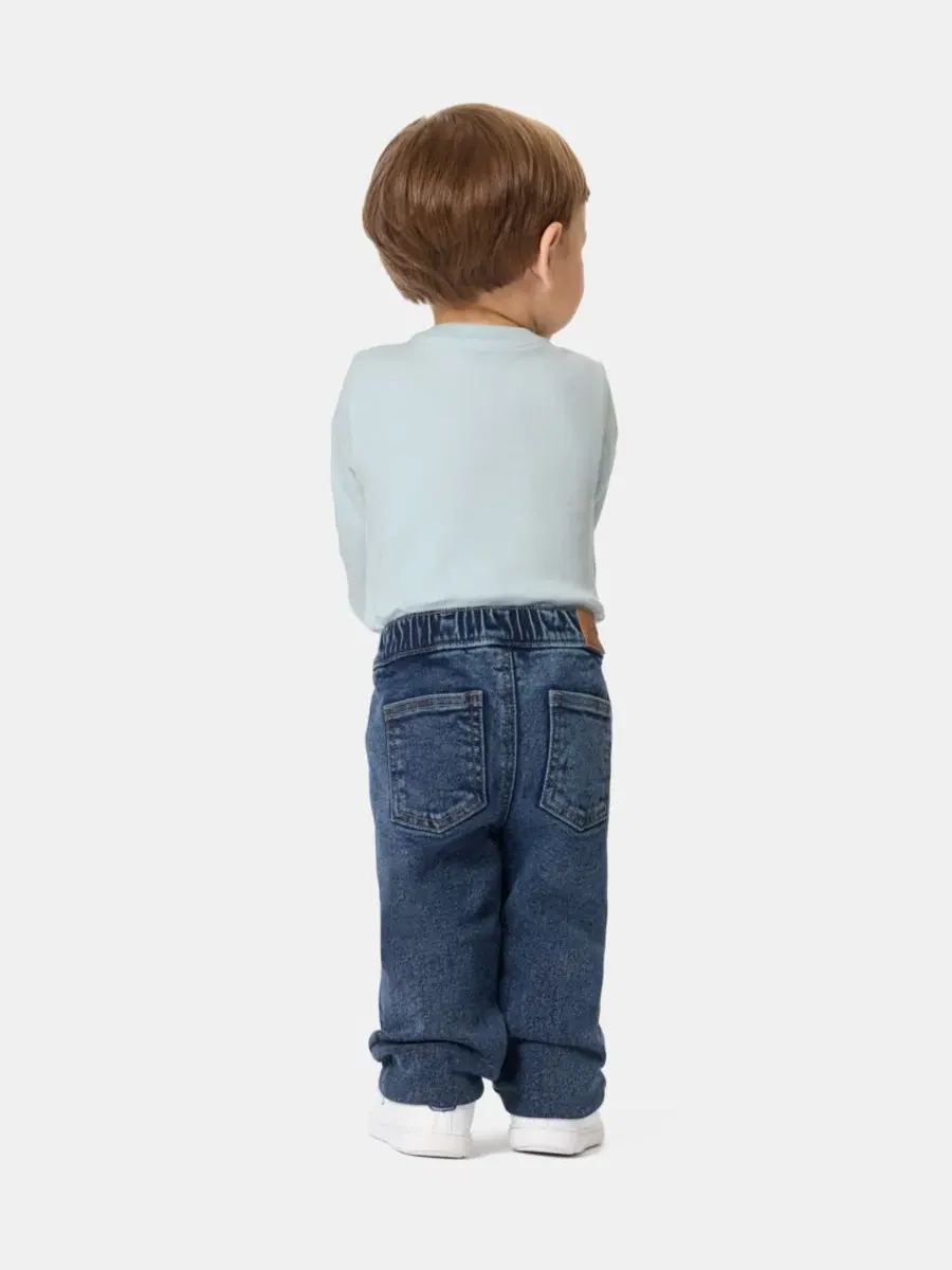 Комплект из боди с длинным рукавом и брюк Calvin Klein — изображение 3 из 8, синий