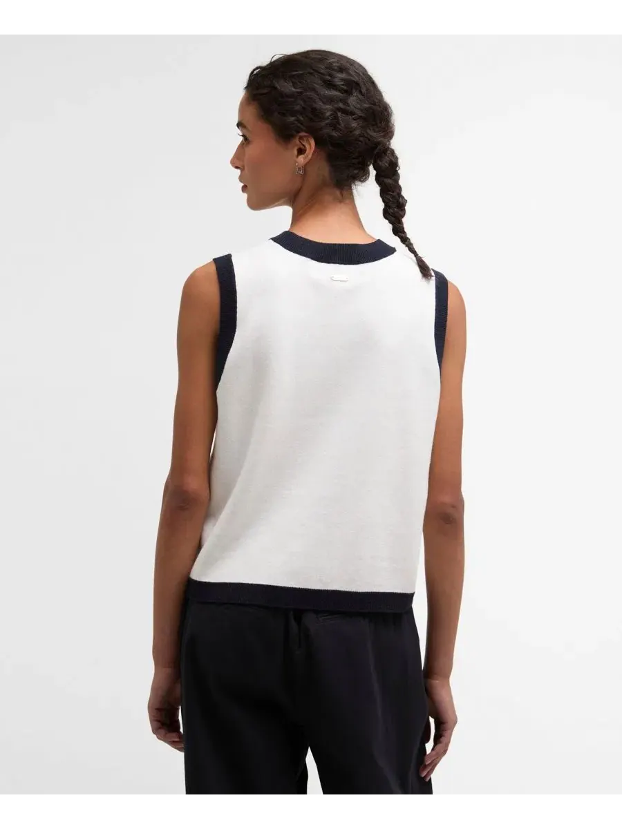 Женский жилет без рукавов Salthill Sleeveless Crewneck Barbour — изображение 5 из 6, темно-синий