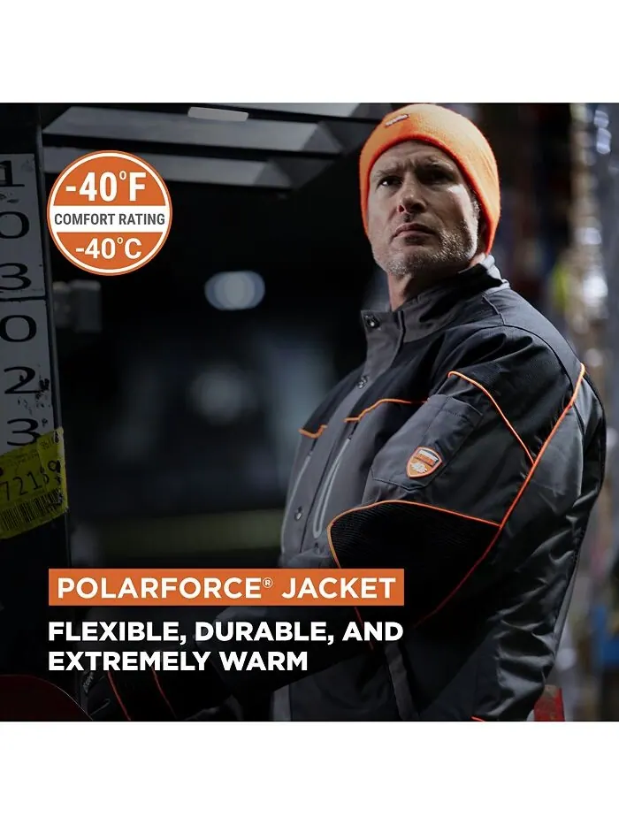 Мужская утепленная куртка PolarForce - 40F, защита от экстремального холода RefrigiWear — изображение 2 из 3, черный