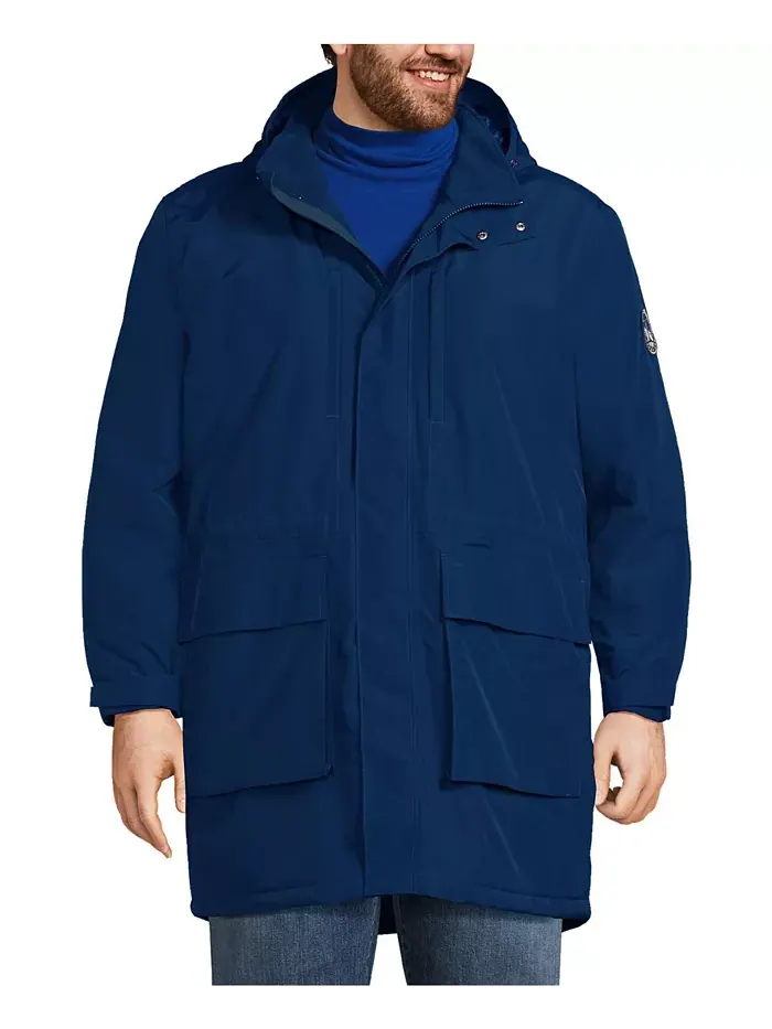 Парка утепленная непромокаемая Big & Tall Squall Lands' End