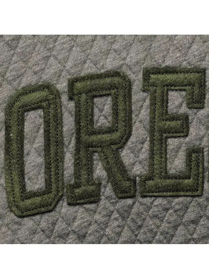 Женский стеганый пуловер с принтом Heather Charcoal Oregon Ducks Moose Pressbox — изображение 5 из 5, темно-серый