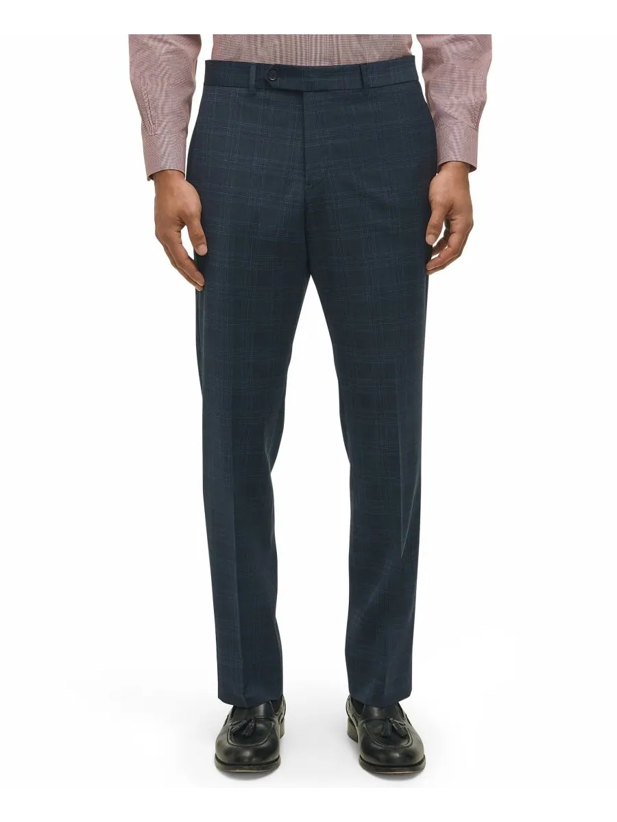 Мужские классические брюки из эластичной шерстяной смеси Brooks Brothers