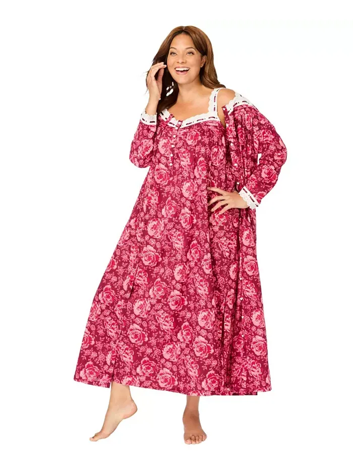 Женский комплект пижамы Necessities Long 2-Piece с капустной розой Only Neccessities