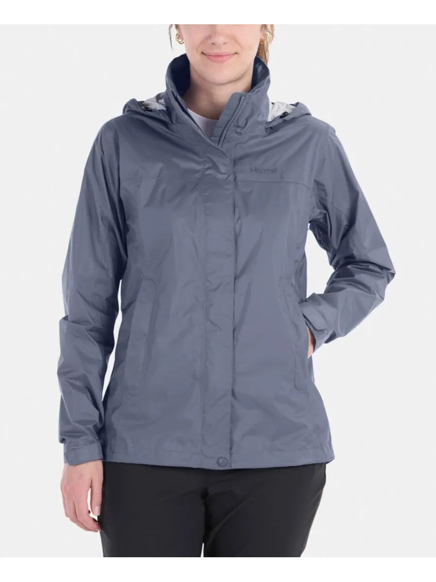 Женская куртка PreCip Eco с капюшоном и воротником Marmot — изображение 1 из 8, стальной