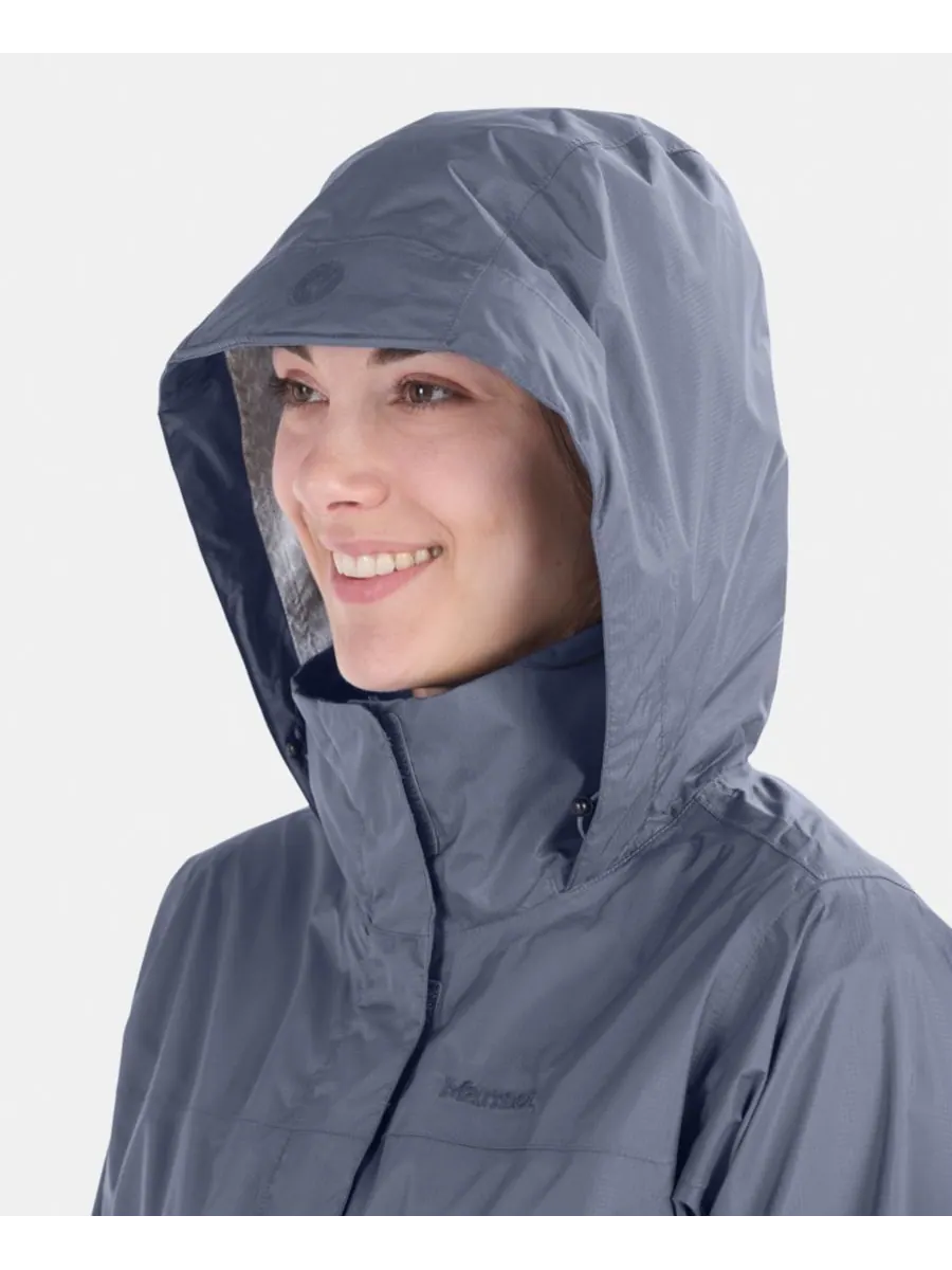 Женская куртка PreCip Eco с капюшоном и воротником Marmot — изображение 5 из 8, стальной