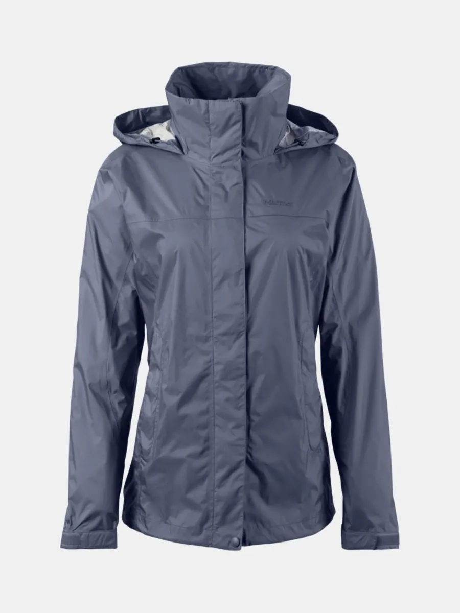 Женская куртка PreCip Eco с капюшоном и воротником Marmot — изображение 7 из 8, стальной