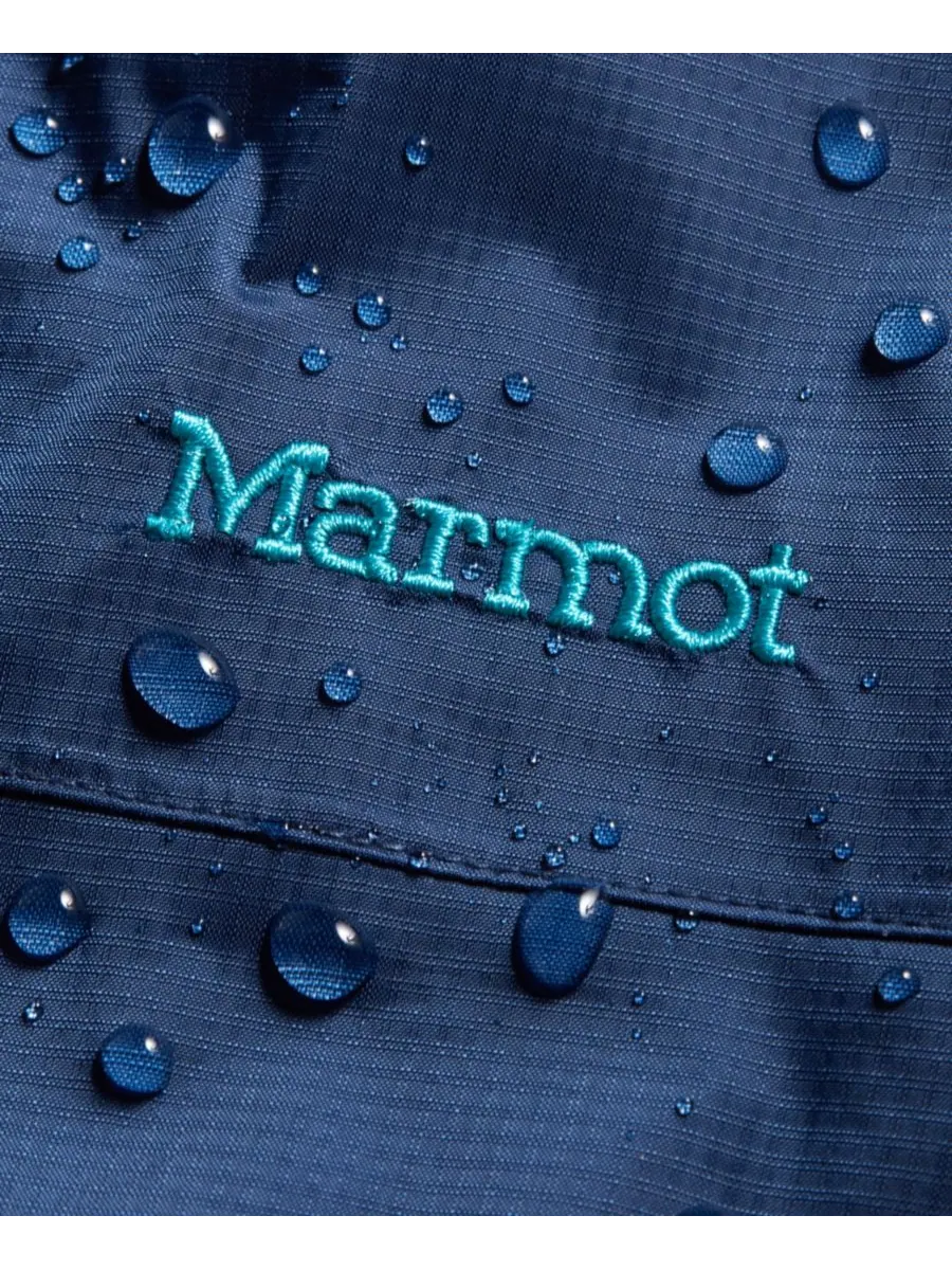 Женская куртка PreCip Eco с капюшоном и воротником Marmot — изображение 6 из 6, темно-синий
