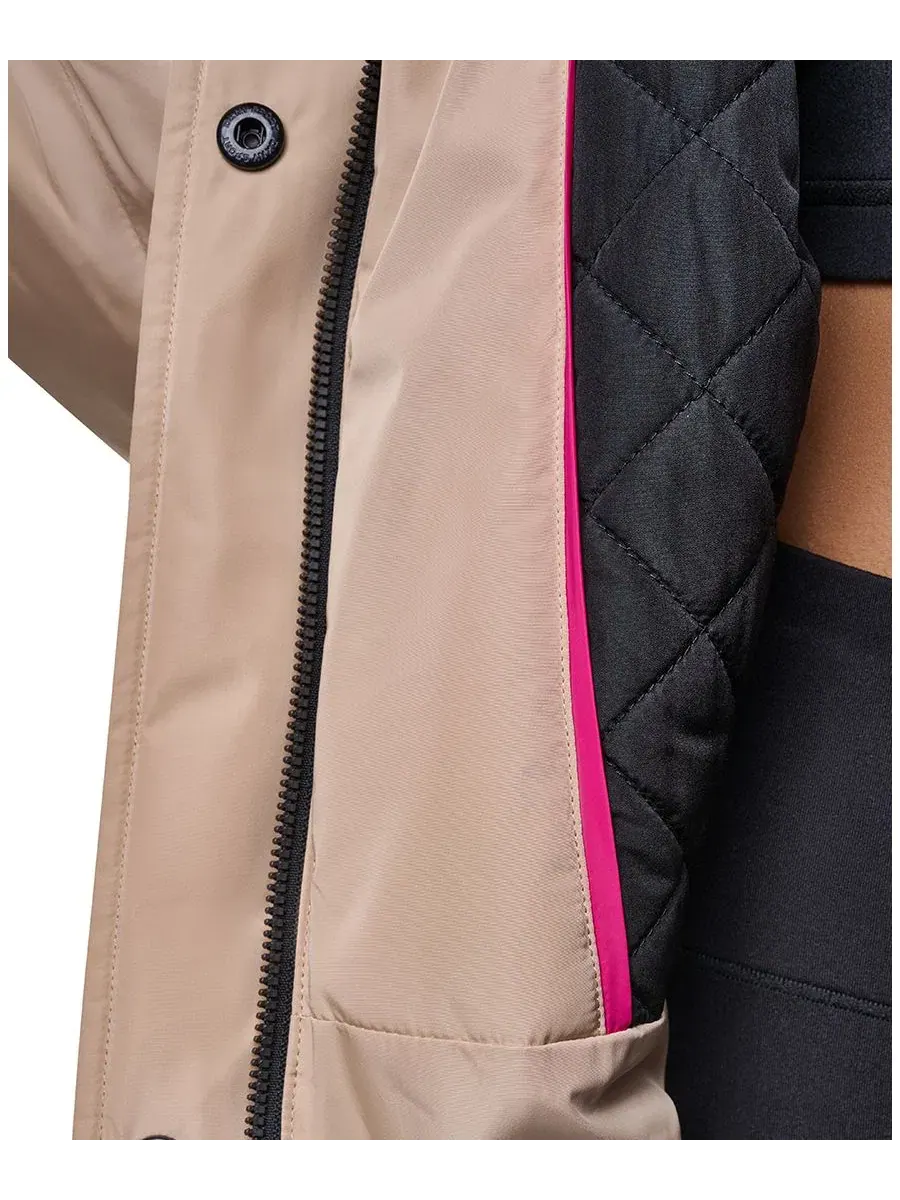 Женская куртка с капюшоном оверсайз DKNY Sport, Travertine Festive P — изображение 4 из 5