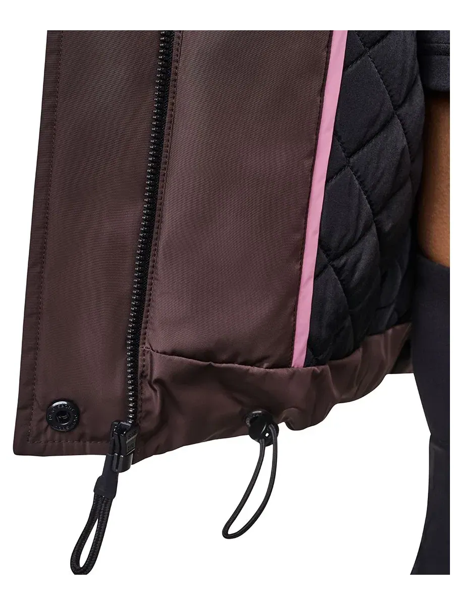 Женская куртка с капюшоном оверсайз DKNY Sport — изображение 4 из 5, розовый