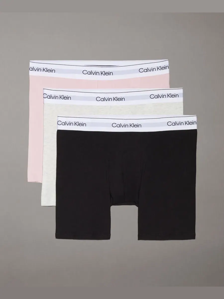 Трусы боксеры Icon Cotton Stretch, 3-шт набор Calvin Klein