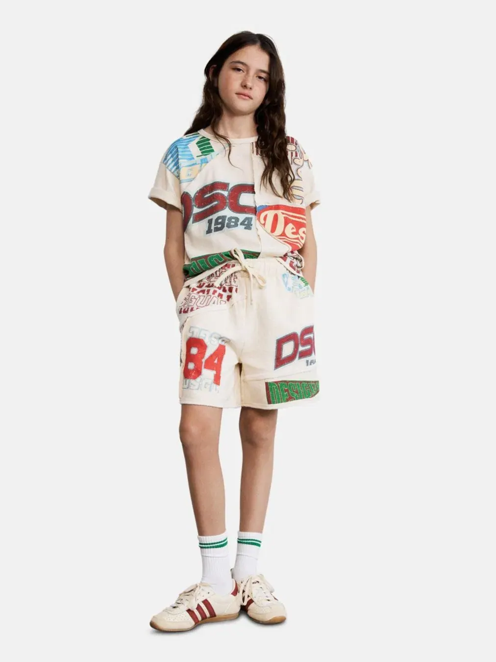 Шорты с принтом Desigual — изображение 6 из 6, белый