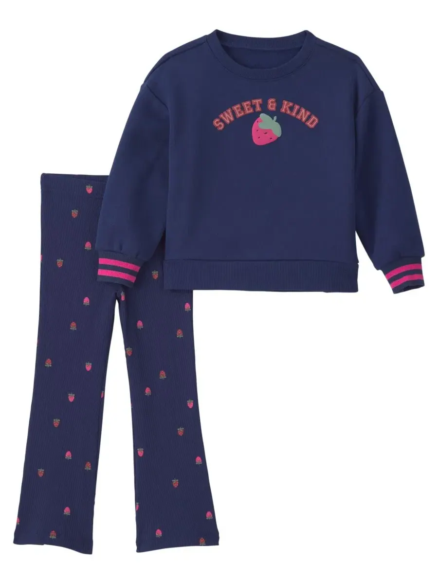 Комплект из свитшота и брюк с принтом Sweet & Kind Strawberry Graphic Carter's