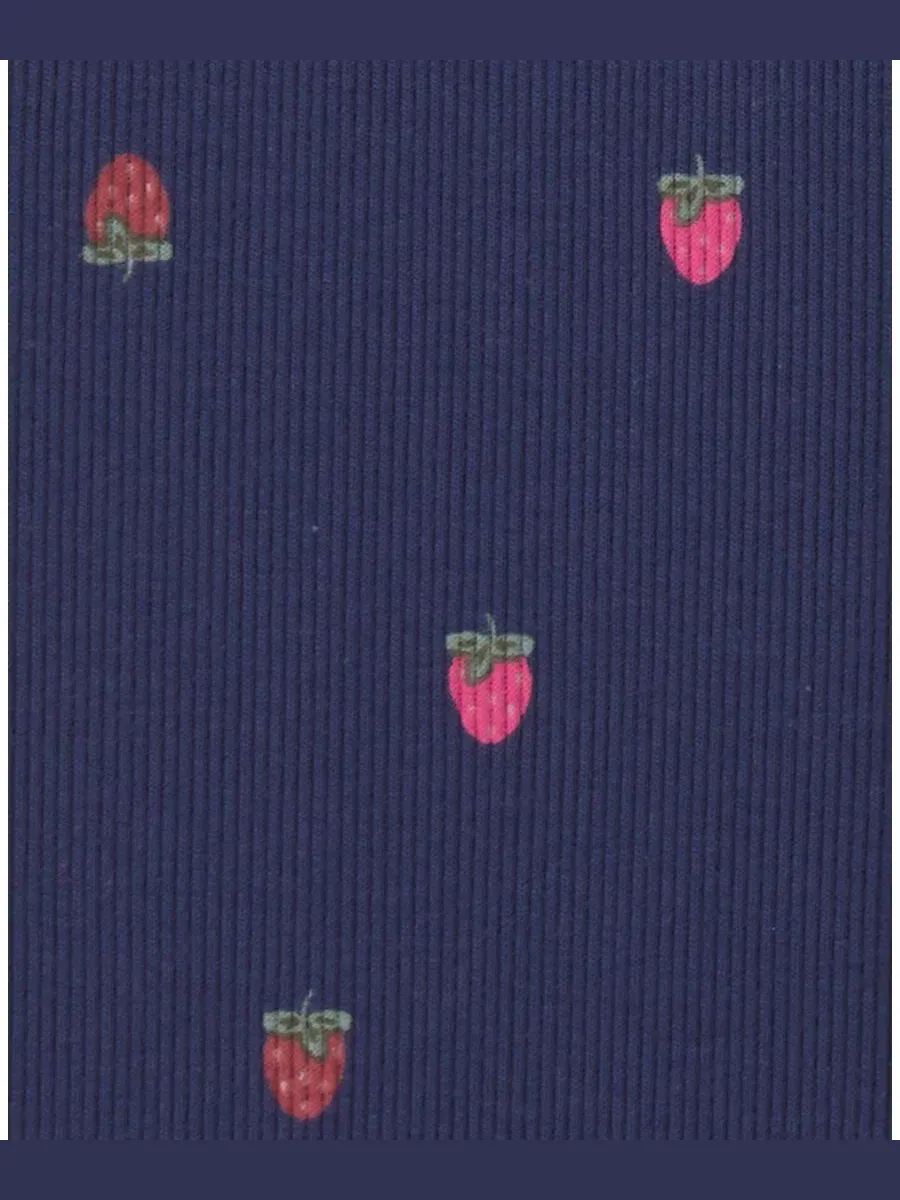 Комплект из свитшота и брюк с принтом Sweet & Kind Strawberry Graphic Carter's — изображение 5 из 6, темно-синий