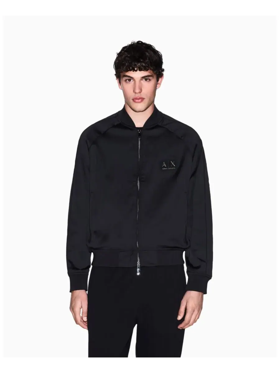 A|X Armani Exchange Мужская куртка-бомбер черно-золотого цвета