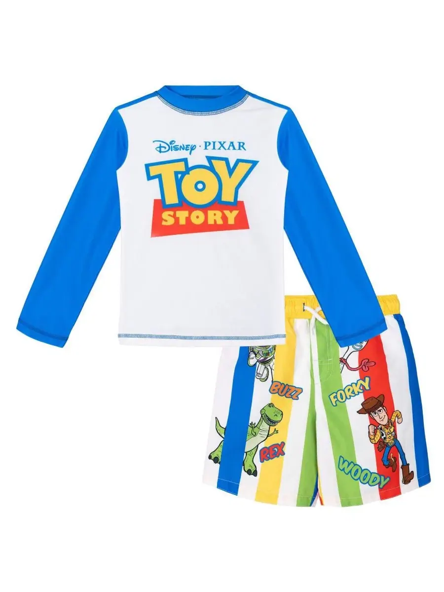 Комплект из лонгслива и плавок с принтом Toy Story Blue Stripe