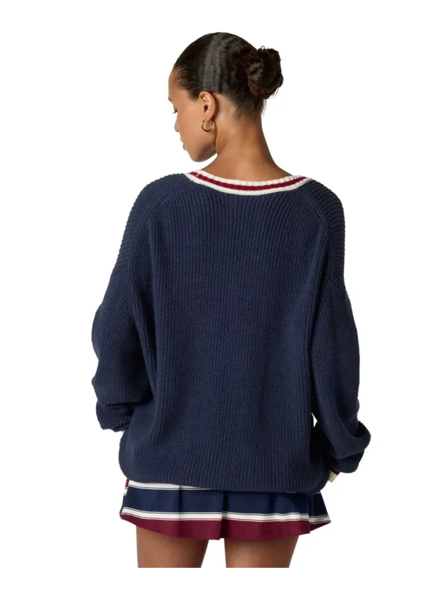Кардиган Junior's V-Neck Cardigan FLORENCE BY MILLS — изображение 5 из 6, темно-синий