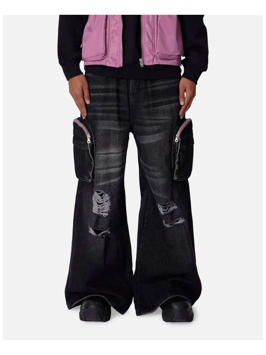 Мужские джинсы C23 Rave Double Cargo Denim mnml