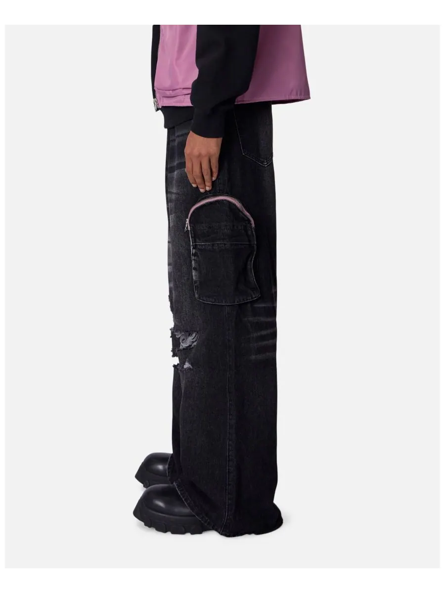 Мужские джинсы C23 Rave Double Cargo Denim mnml — изображение 5 из 5, нет цвета