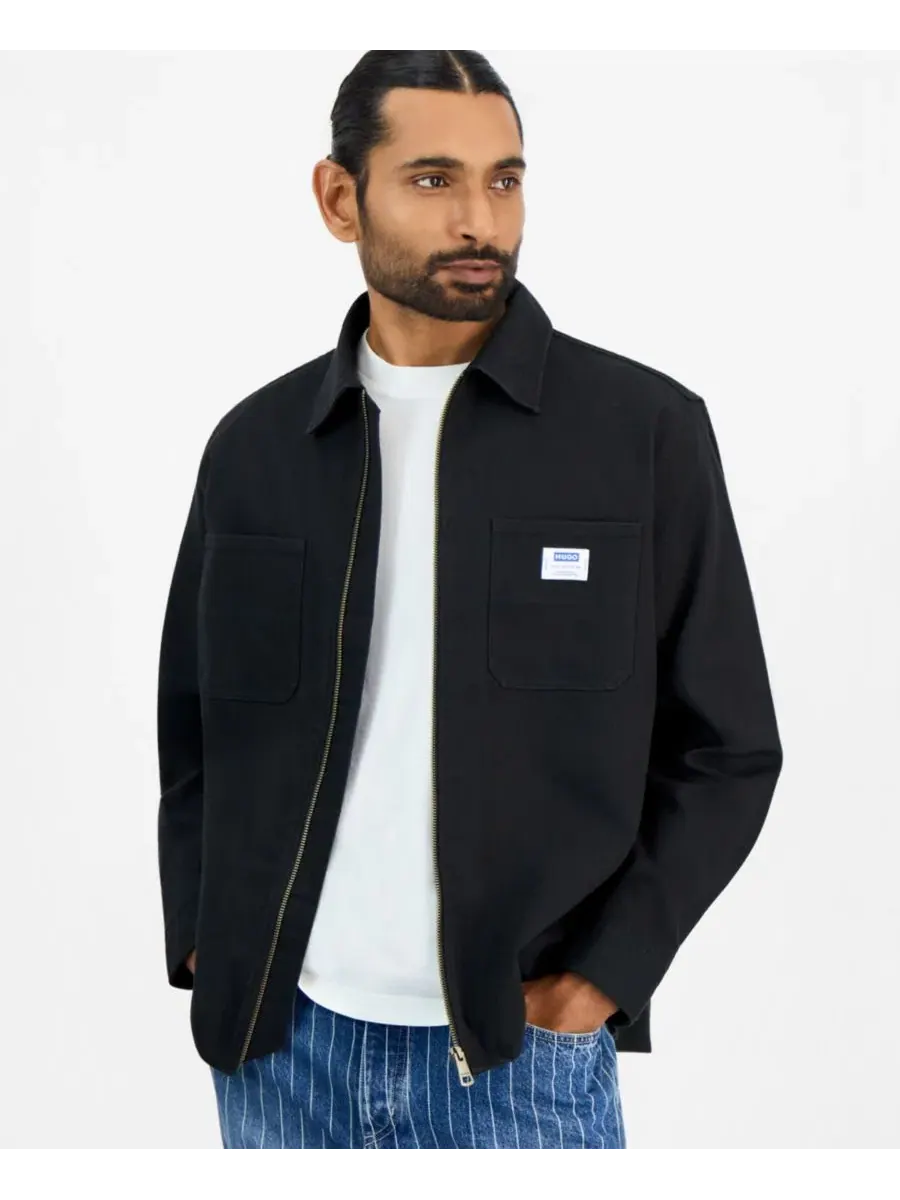 Куртка-рубашка HUGO by Hugo Boss Ekyzone Heavy Cotton Canvas Zip-Closure