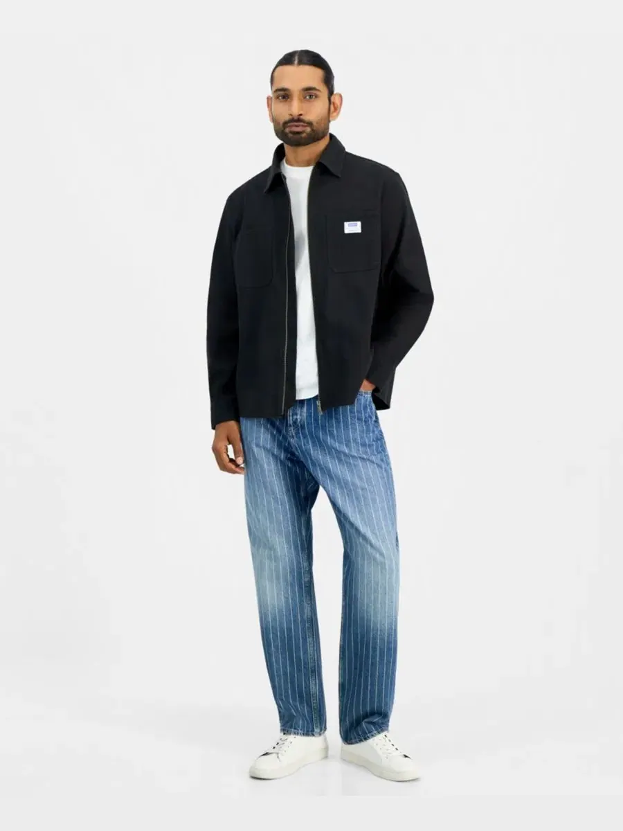 Куртка-рубашка HUGO by Hugo Boss Ekyzone Heavy Cotton Canvas Zip-Closure — изображение 2 из 4, черный